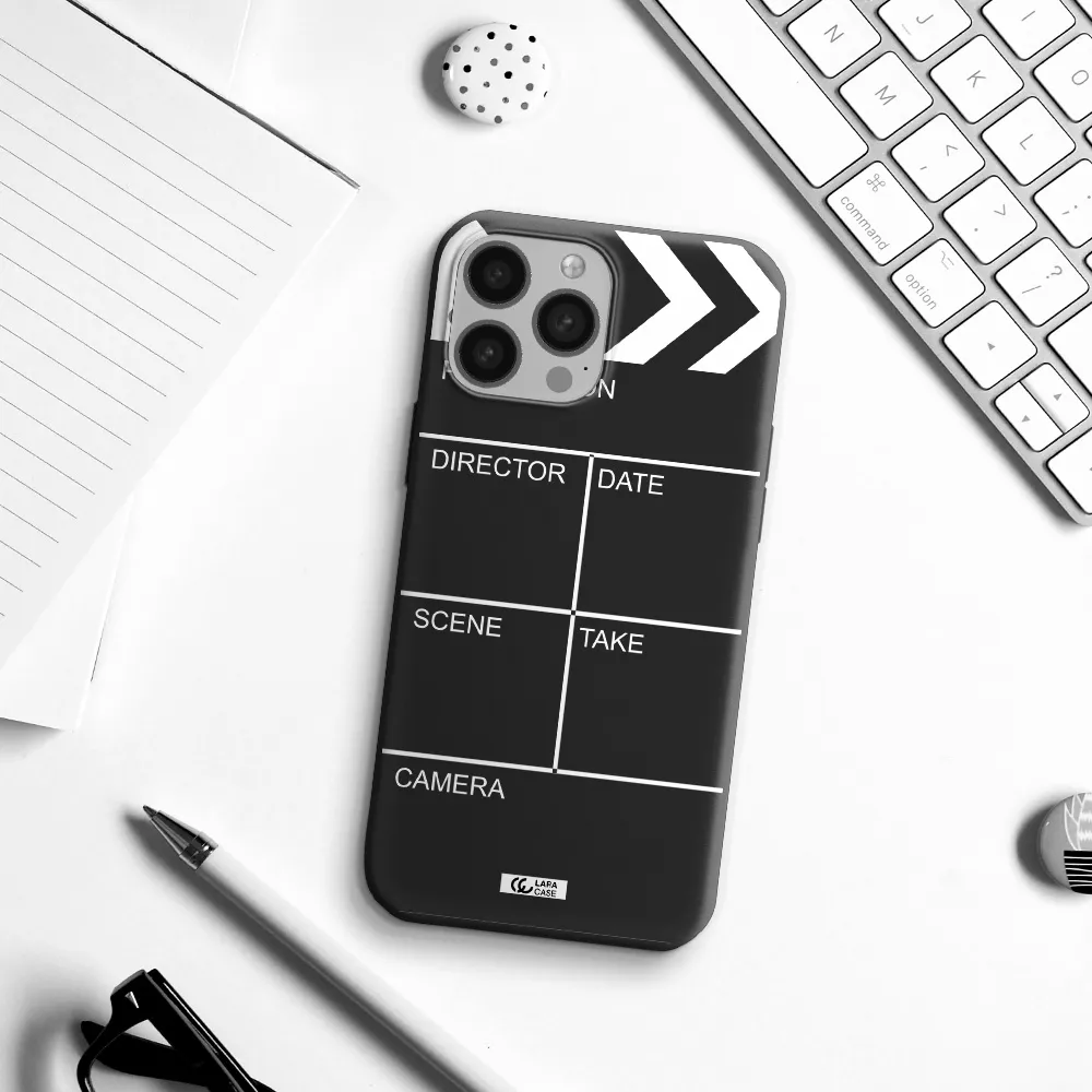 Clapperboard Apple iPhone 13 Pro Silicone black Case