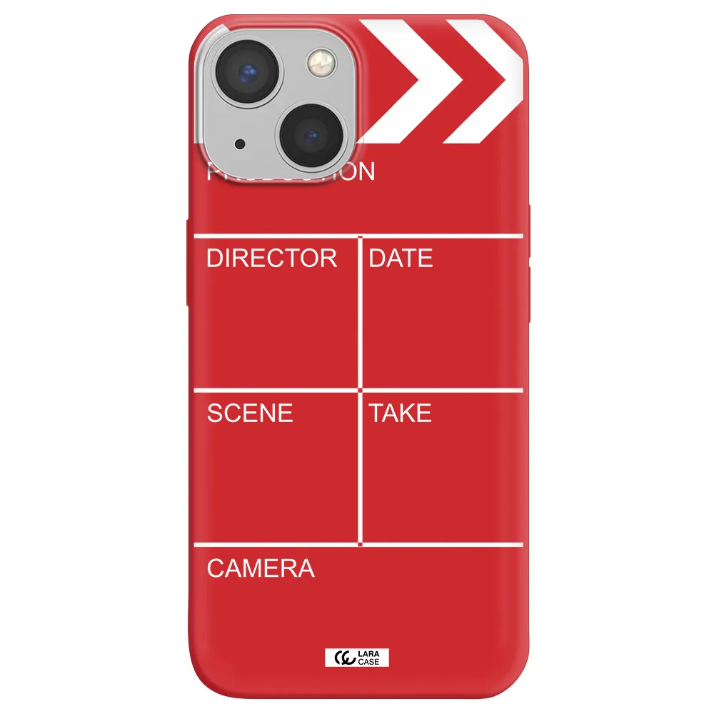Clapperboard Apple iPhone 13 Silicone Imperial Red Case