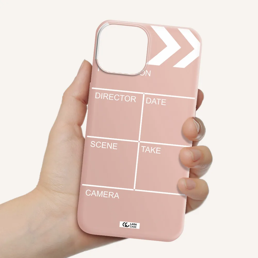 Clapperboard Apple iPhone 13 Silicone pastel pink Case