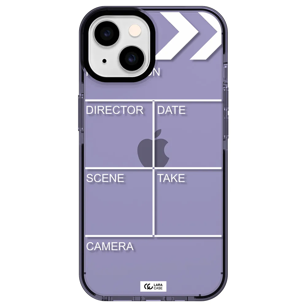 Clapperboard Apple iPhone 14 impact Lilac Case