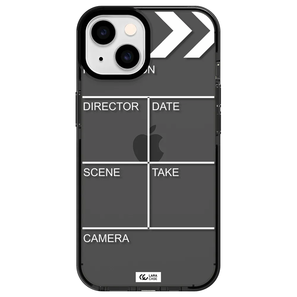 Clapperboard Apple iPhone 14 impact Smoke Black Case