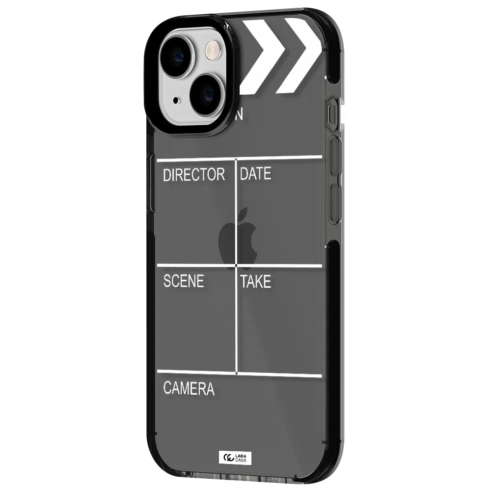 Clapperboard Apple iPhone 14 impact Smoke Black Case