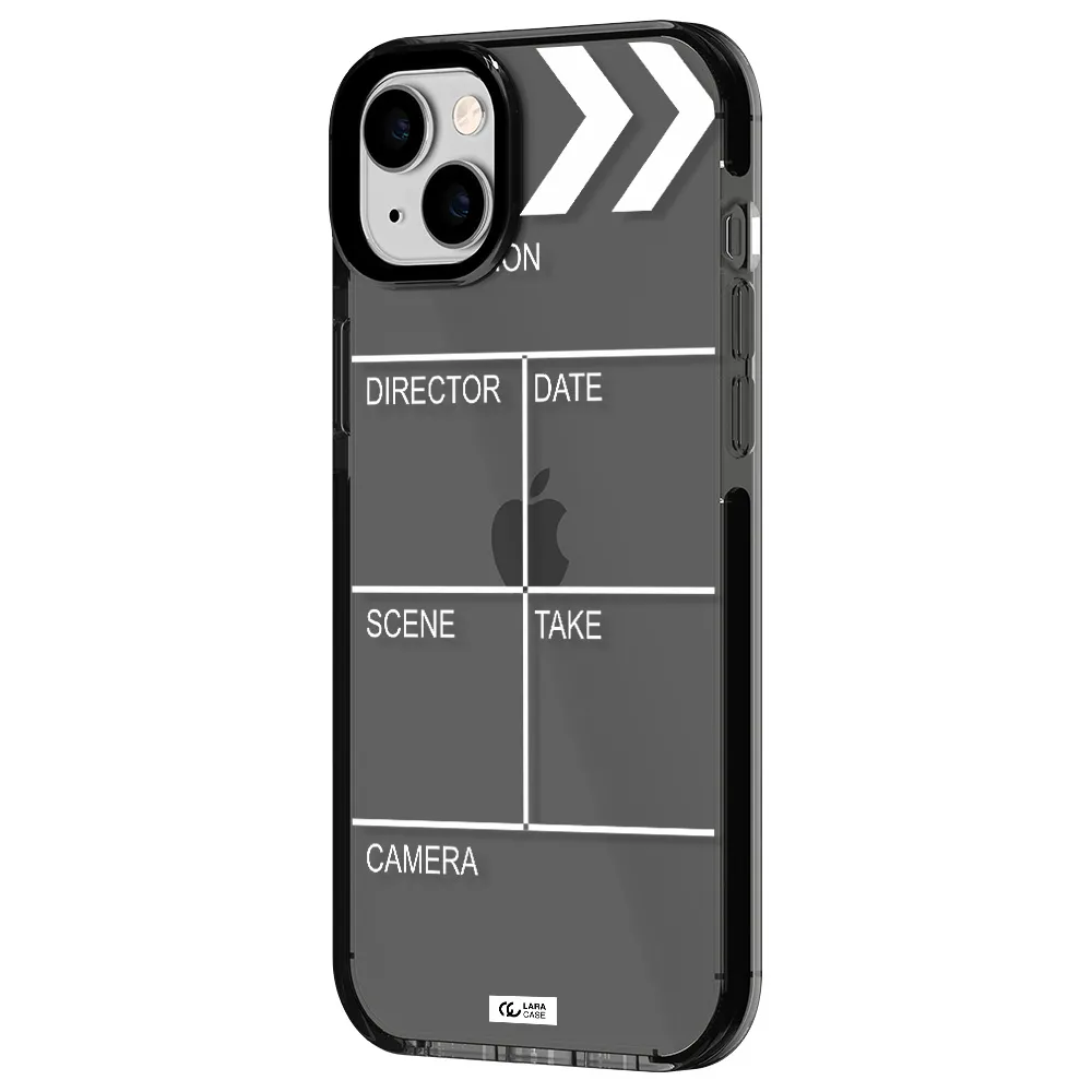 Clapperboard Apple iPhone 14 plus impact Smoke Black Case