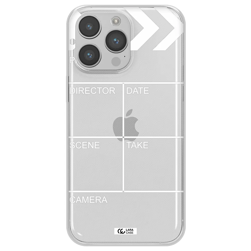 Clapperboard Apple iPhone 14 pro Clear TPU Case