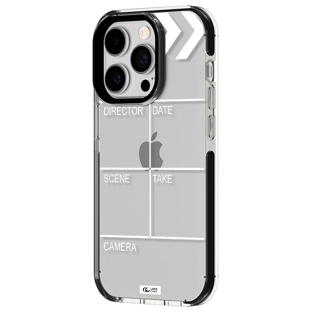 Clapperboard Apple iPhone 14 pro impact black border Case