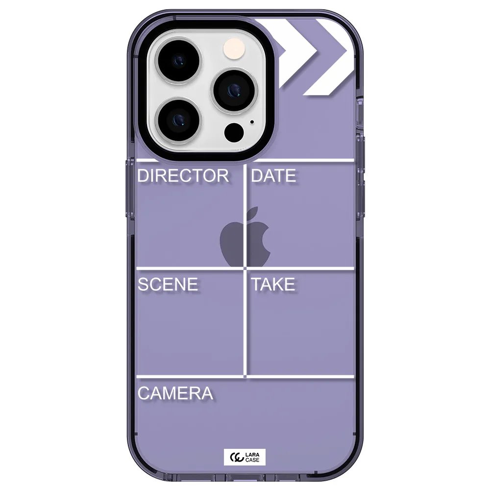 Clapperboard Apple iPhone 14 pro impact Lilac Case