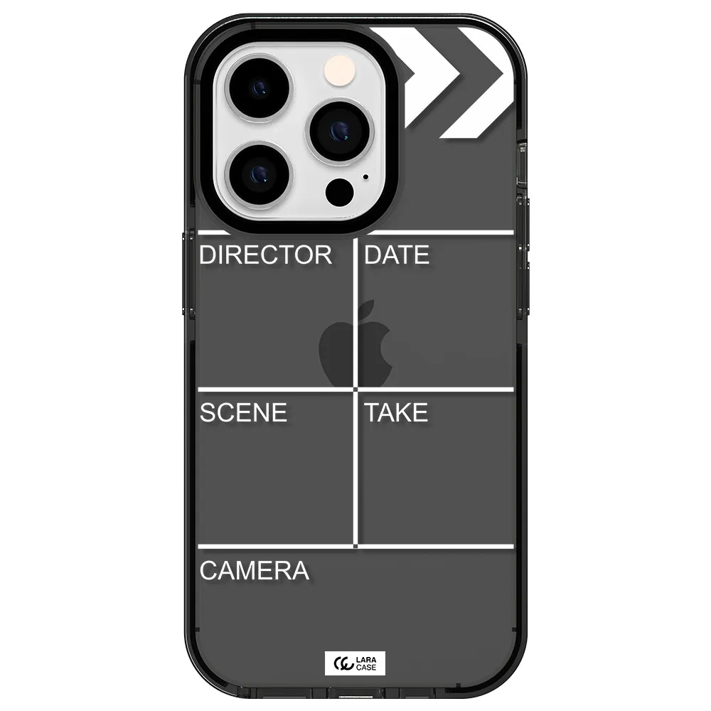 Clapperboard Apple iPhone 14 pro impact Smoke Black Case