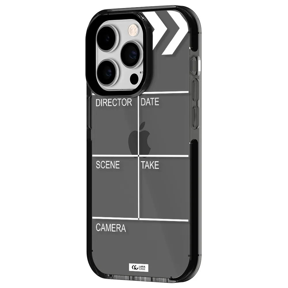 Clapperboard Apple iPhone 14 pro impact Smoke Black Case