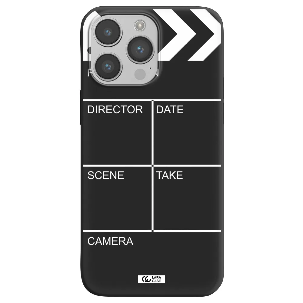 Clapperboard Apple iPhone 14 pro max Silicone black Case