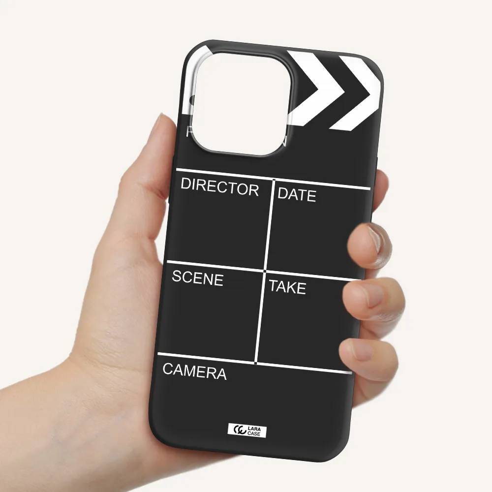 Clapperboard Apple iPhone 14 pro max Silicone black Case
