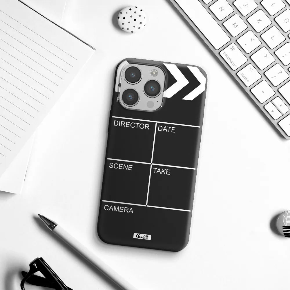 Clapperboard Apple iPhone 14 pro max Silicone black Case