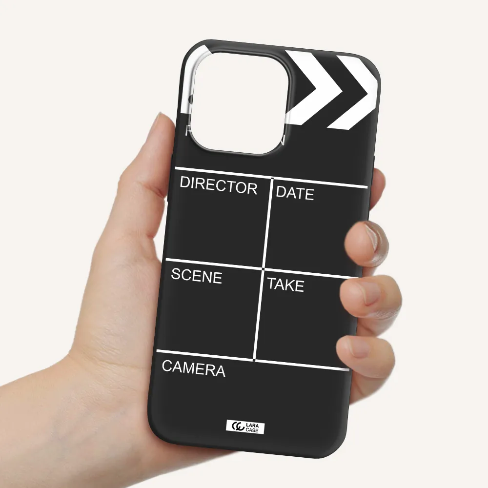 Clapperboard Apple iPhone 14 pro Silicone black Case