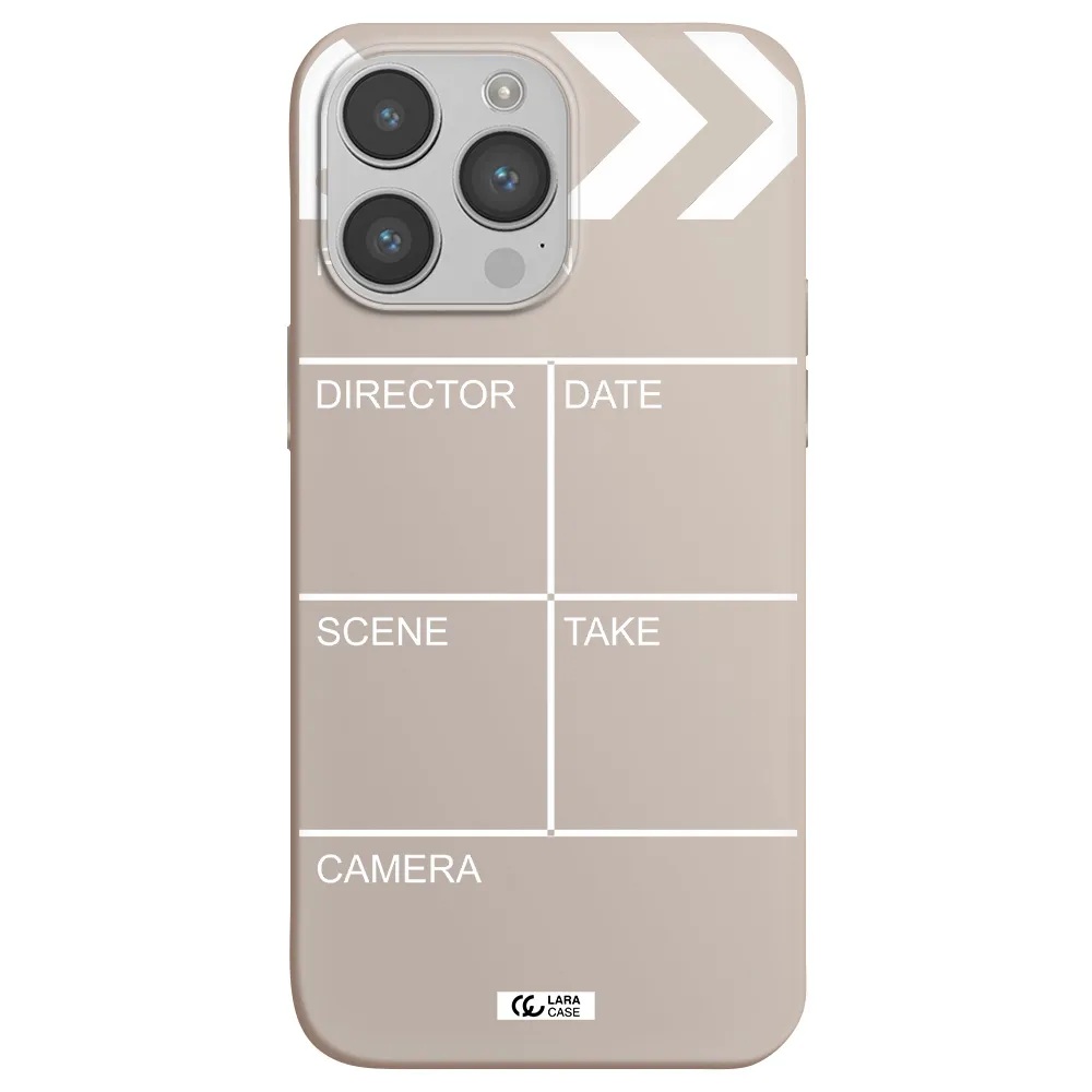 Clapperboard Apple iPhone 14 pro Silicone Stone Case