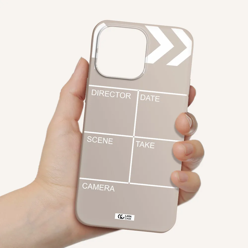 Clapperboard Apple iPhone 14 pro Silicone Stone Case