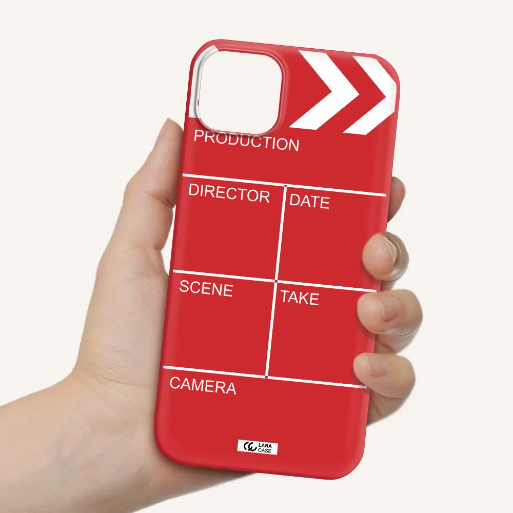 Clapperboard Apple iPhone 14 Silicone Imperial Red Case