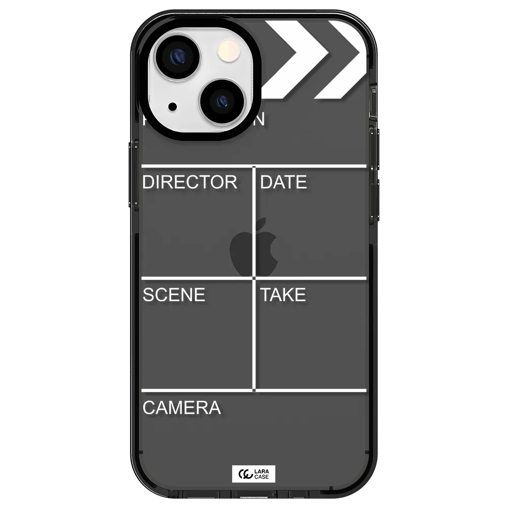 Clapperboard Apple iPhone 15 impact Smoke Black Case