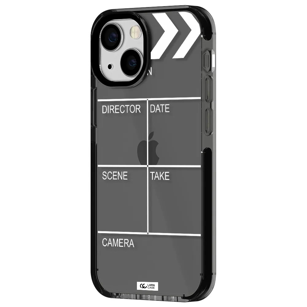 Clapperboard Apple iPhone 15 impact Smoke Black Case