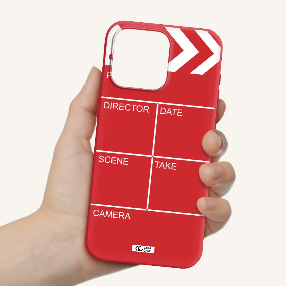 Clapperboard Apple Iphone 15 Pro Max Silicone Imperial Red Case