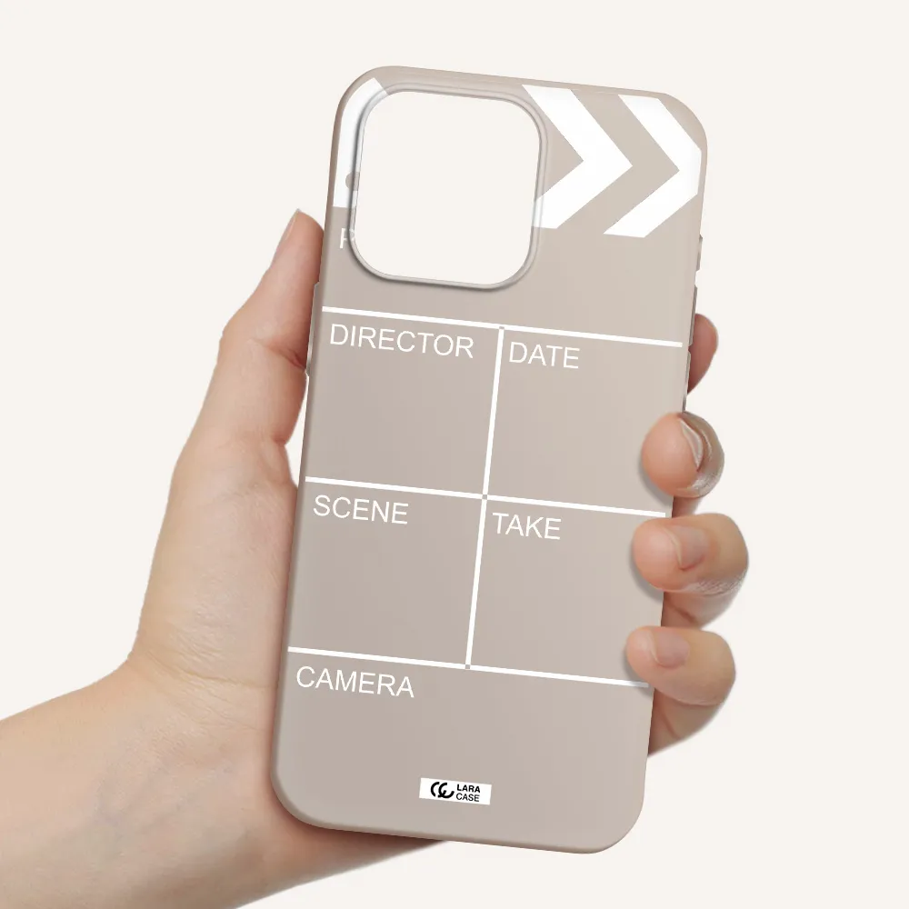 Clapperboard Apple Iphone 15 Pro max Silicone Stone Case