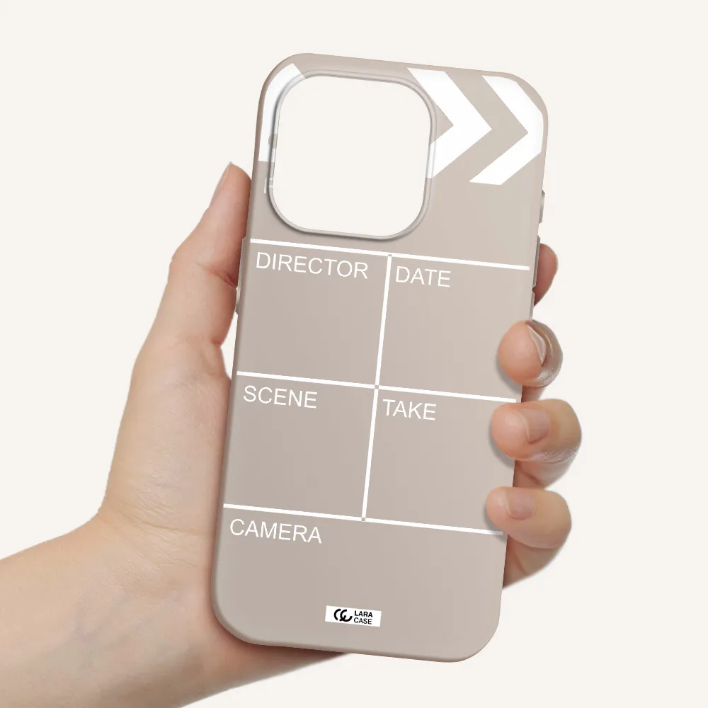 Clapperboard Apple Iphone 15 Pro Silicone Stone Case