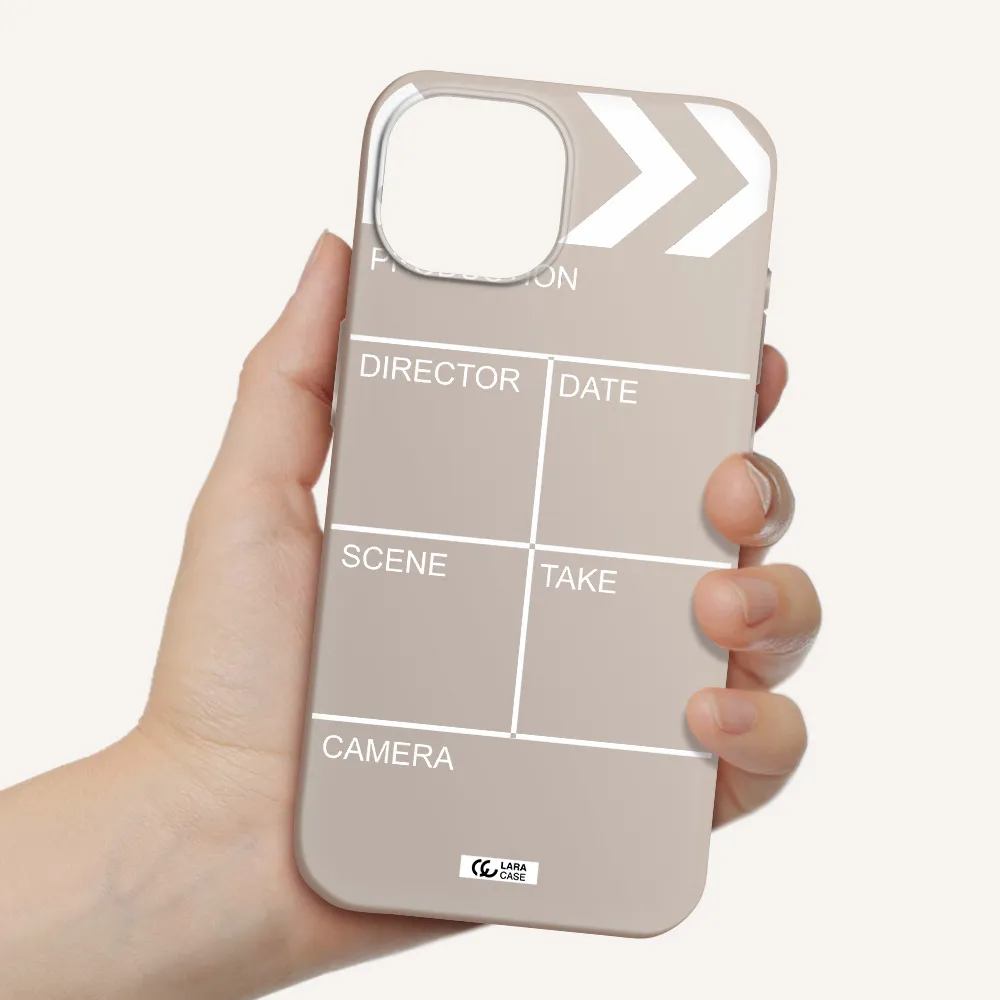 Clapperboard Apple iPhone 15 Silicone Stone Case