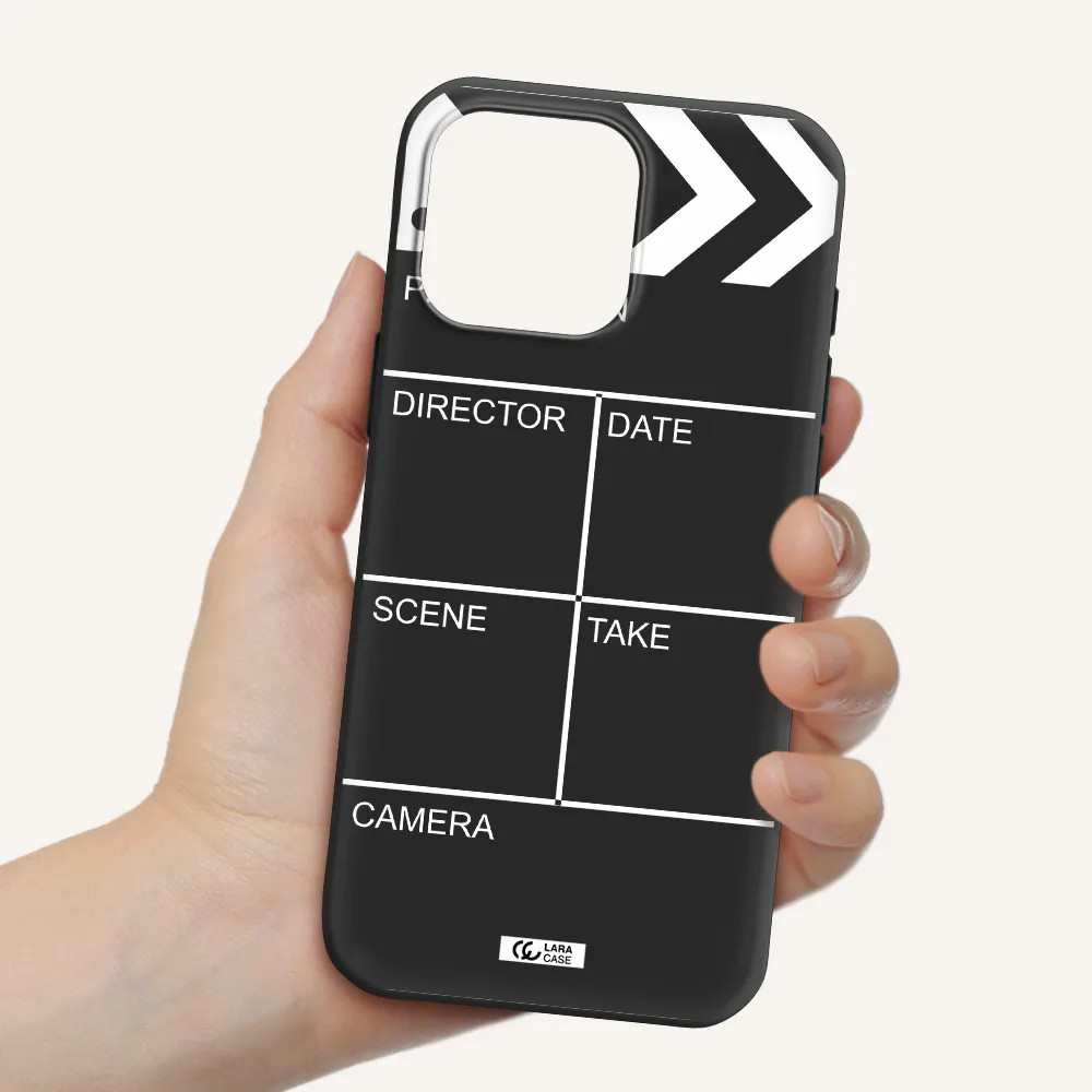 Clapperboard Apple Iphone 16 Pro Max Silicone Black Case