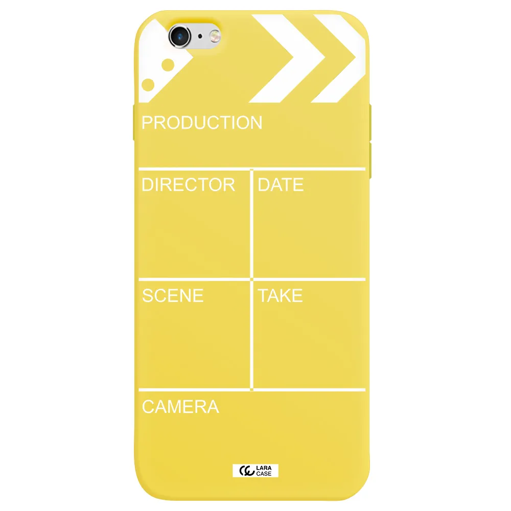 Clapperboard Apple iPhone 6 plus Silicone canary yellow Case