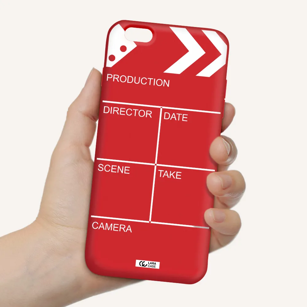 Clapperboard Apple iPhone 6 plus Silicone Imperial Red Case