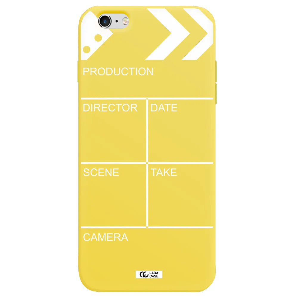 Clapperboard Apple iPhone 6 s plus Silicone canary yellow Case