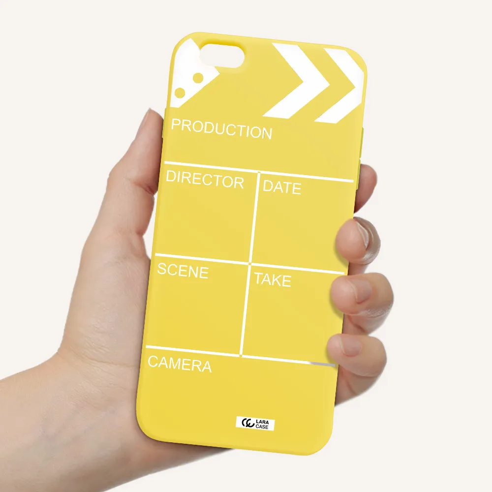 Clapperboard Apple iPhone 6 s plus Silicone canary yellow Case