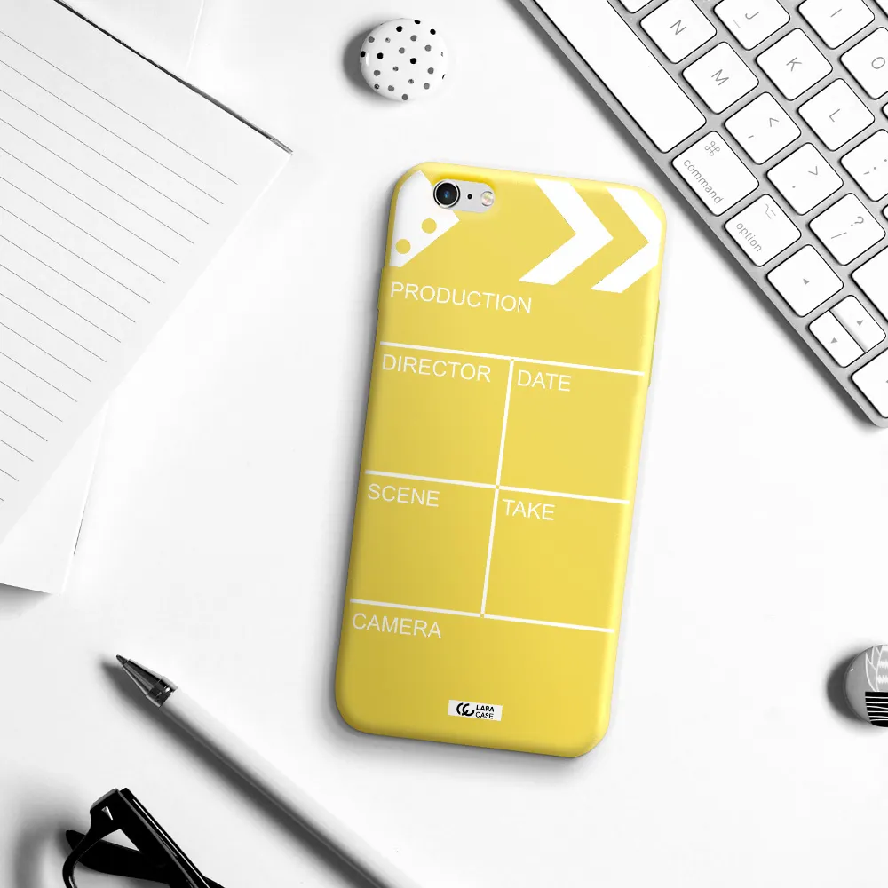 Clapperboard Apple iPhone 6 s plus Silicone canary yellow Case