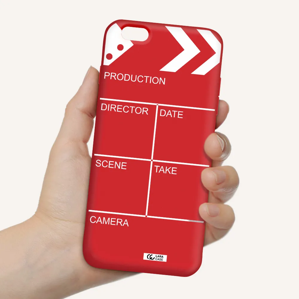 Clapperboard Apple iPhone 6 s plus Silicone Imperial Red Case