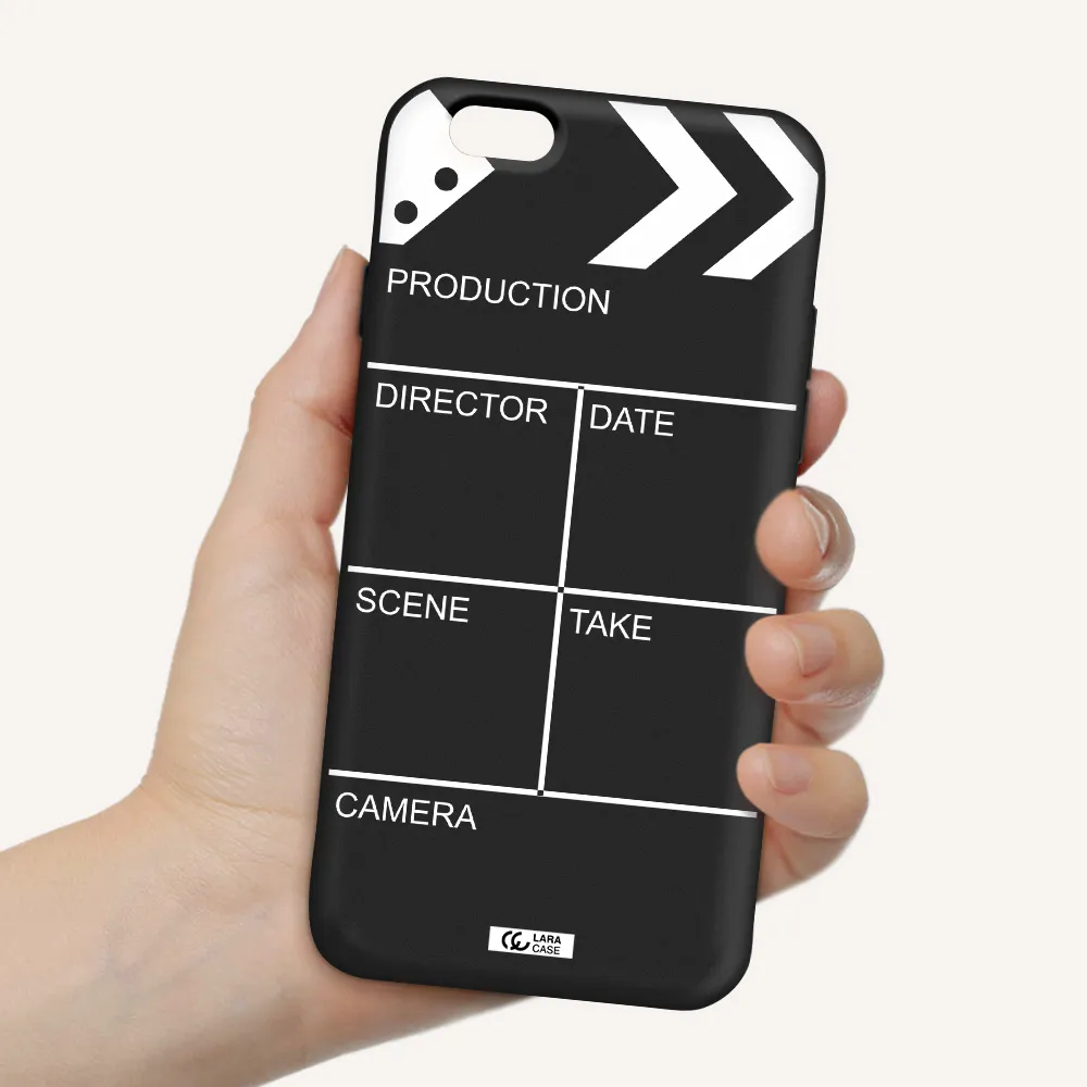 Clapperboard Apple iPhone 6 Silicone black Case