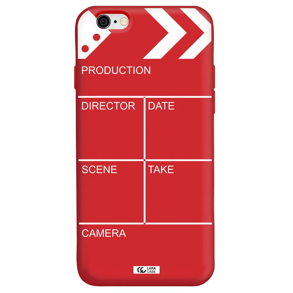 Clapperboard Apple iPhone 6 Silicone Imperial Red Case