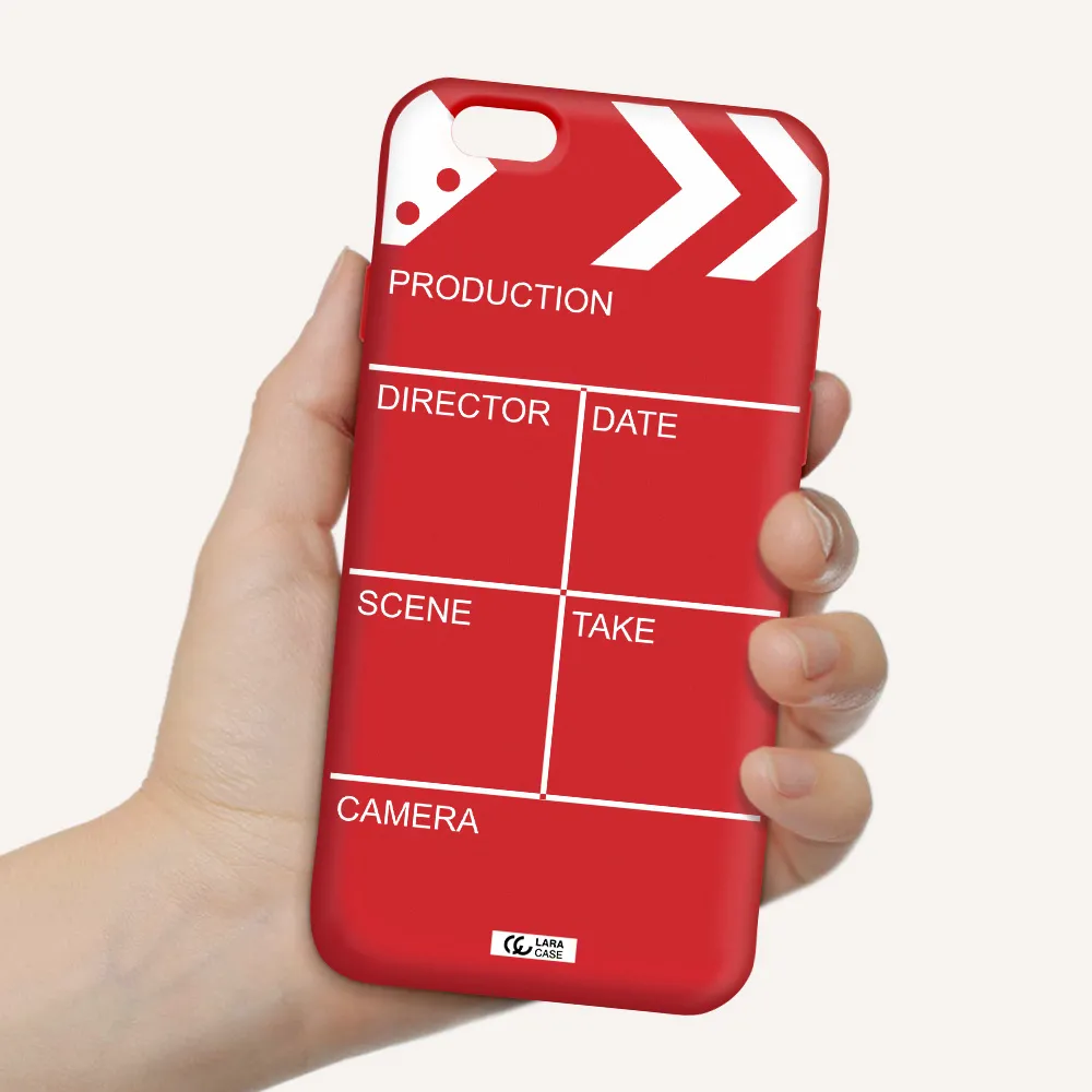 Clapperboard Apple iPhone 6 Silicone Imperial Red Case
