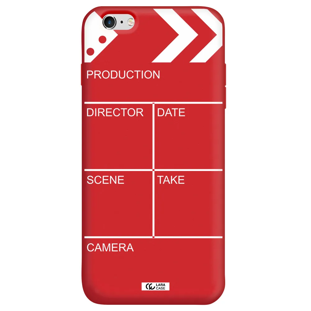 Clapperboard Apple iPhone 6S Silicone Imperial Red Case