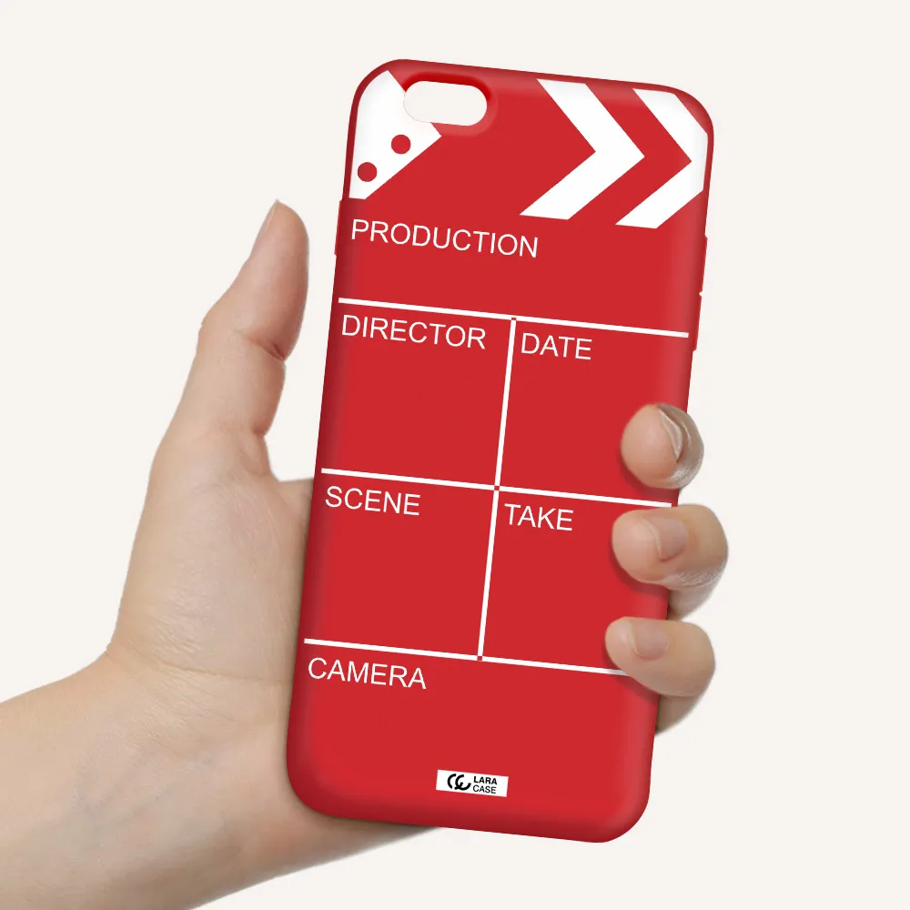 Clapperboard Apple iPhone 6S Silicone Imperial Red Case