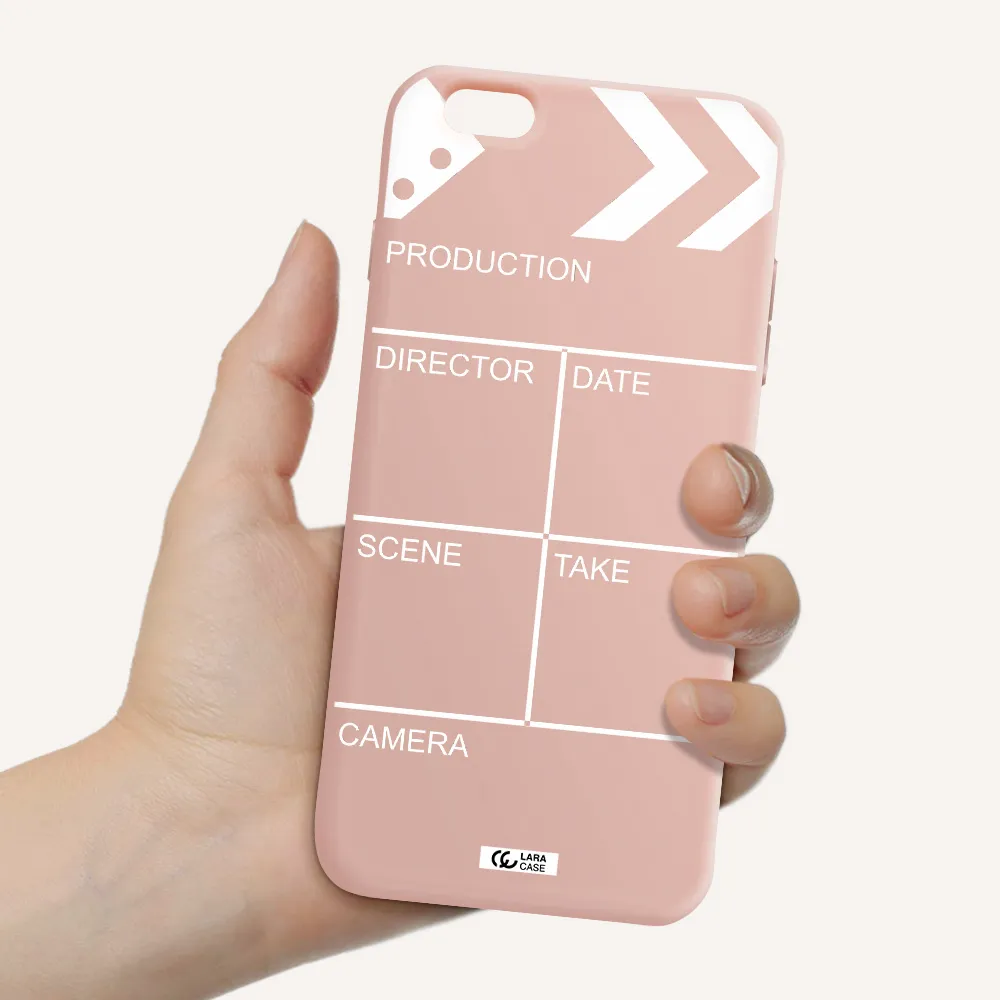 Clapperboard Apple iPhone 6S Silicone pastel pink Case