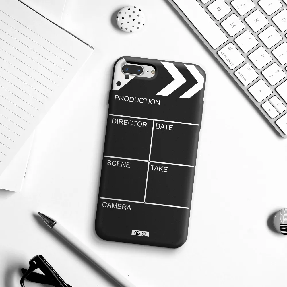 Clapperboard Apple iPhone 7 plus Silicone black Case