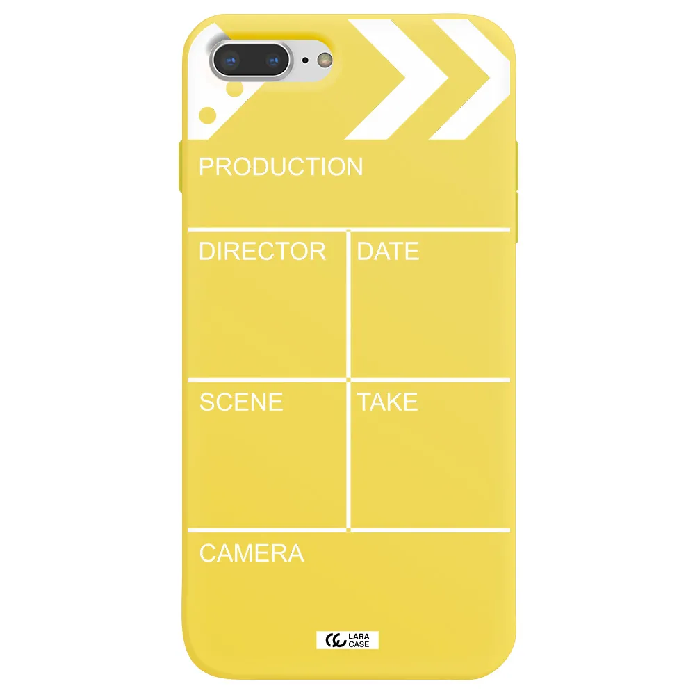 Clapperboard Apple iPhone 7 plus Silicone canary yellow Case