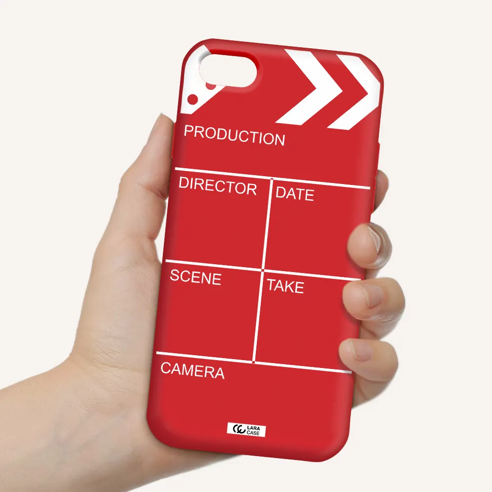 Clapperboard Apple iPhone 7 Silicone Imperial Red Case