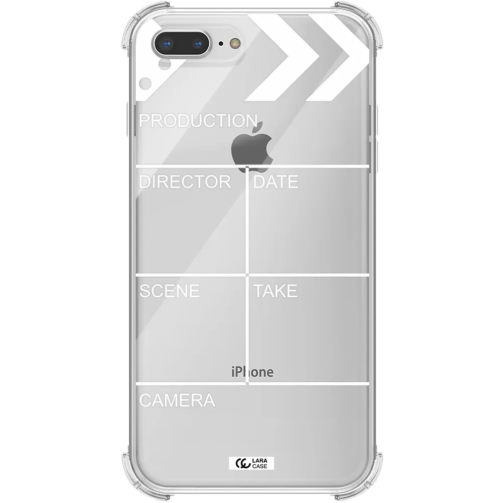 Clapperboard Apple iPhone 8 plus Clear PC Case