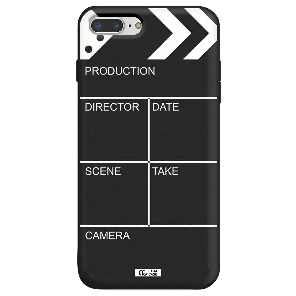 Clapperboard Apple iPhone 8 plus Silicone black Case