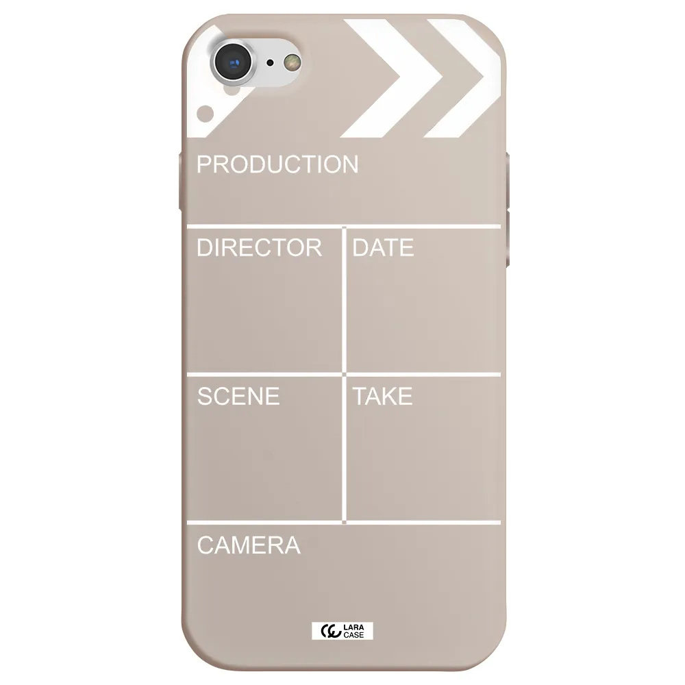 Clapperboard Apple iPhone 8 Silicone Stone Case