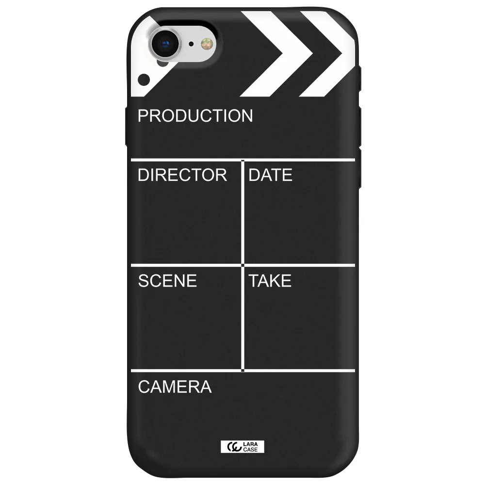 Clapperboard Apple iPhone se 2020 Silicone black Case