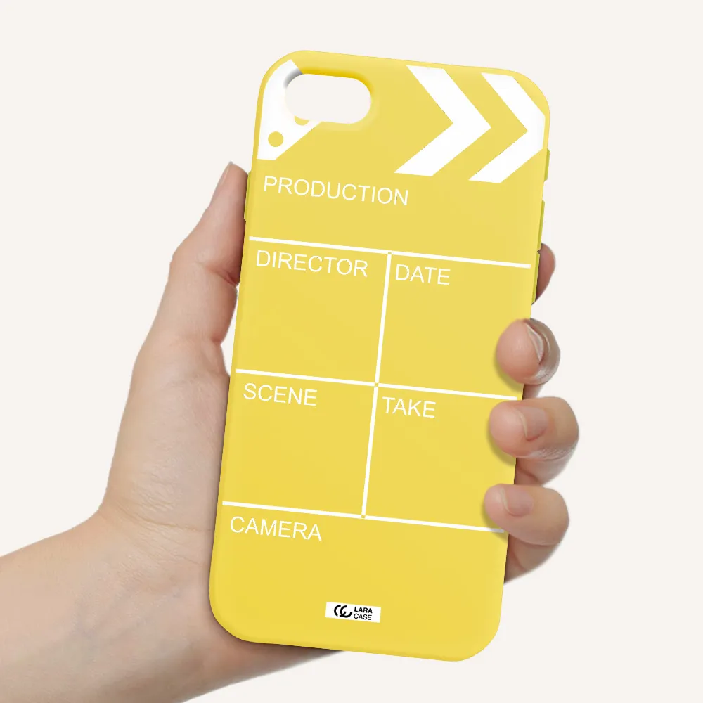 Clapperboard Apple iPhone se 2020 Silicone canary yellow Case