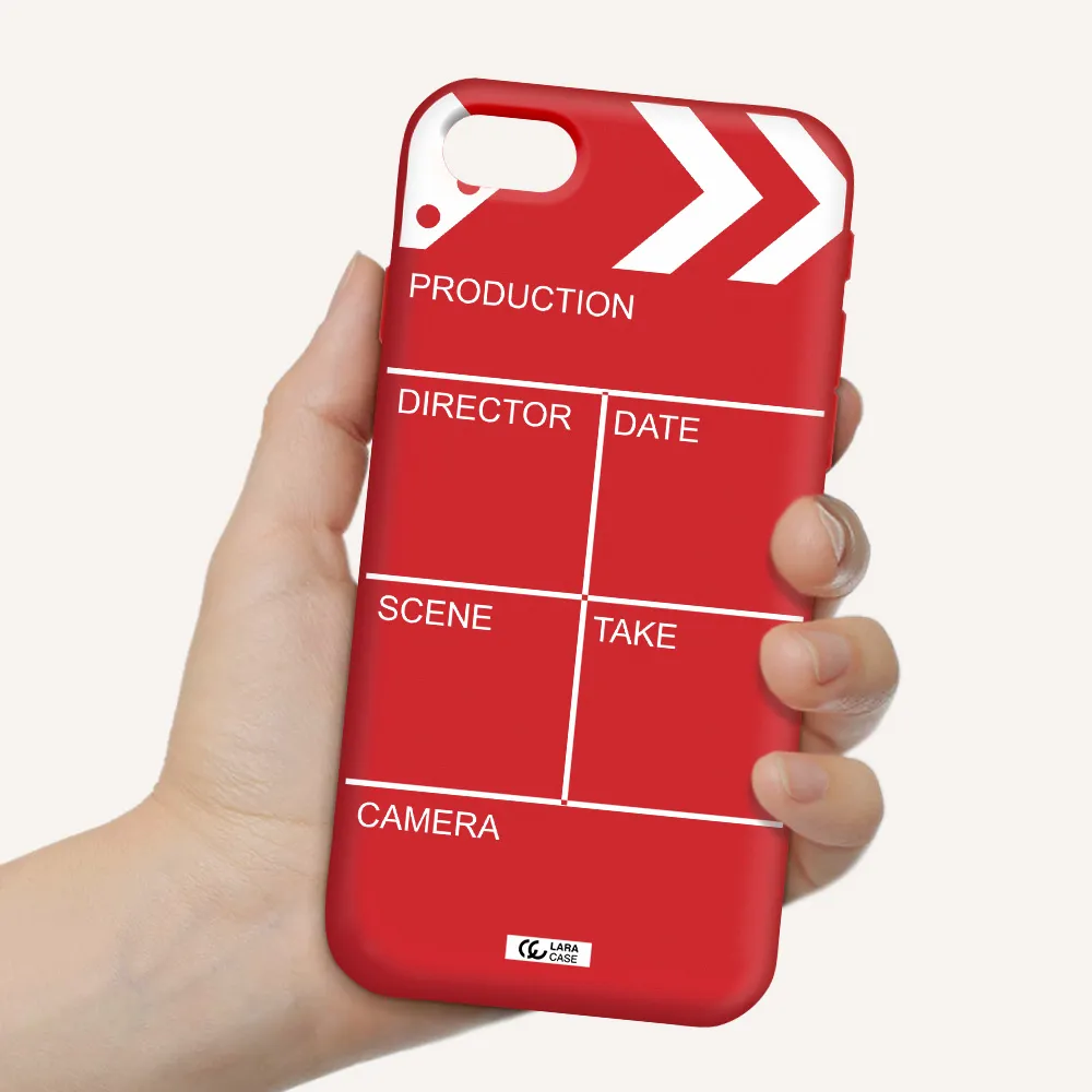 Clapperboard Apple iPhone se 2020 Silicone Imperial Red Case