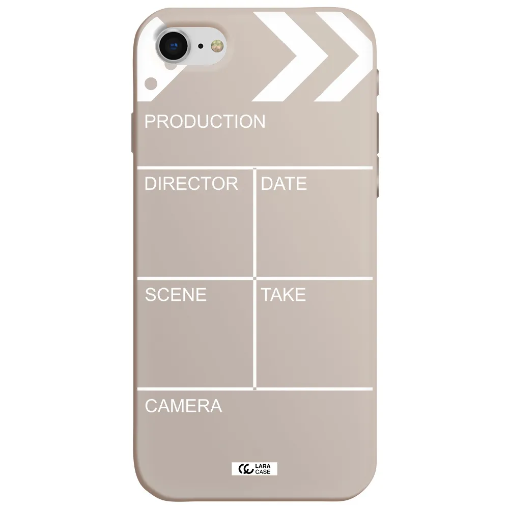 Clapperboard Apple iPhone se 2020 Silicone Stone Case