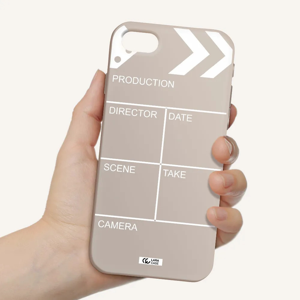 Clapperboard Apple iPhone se 2020 Silicone Stone Case