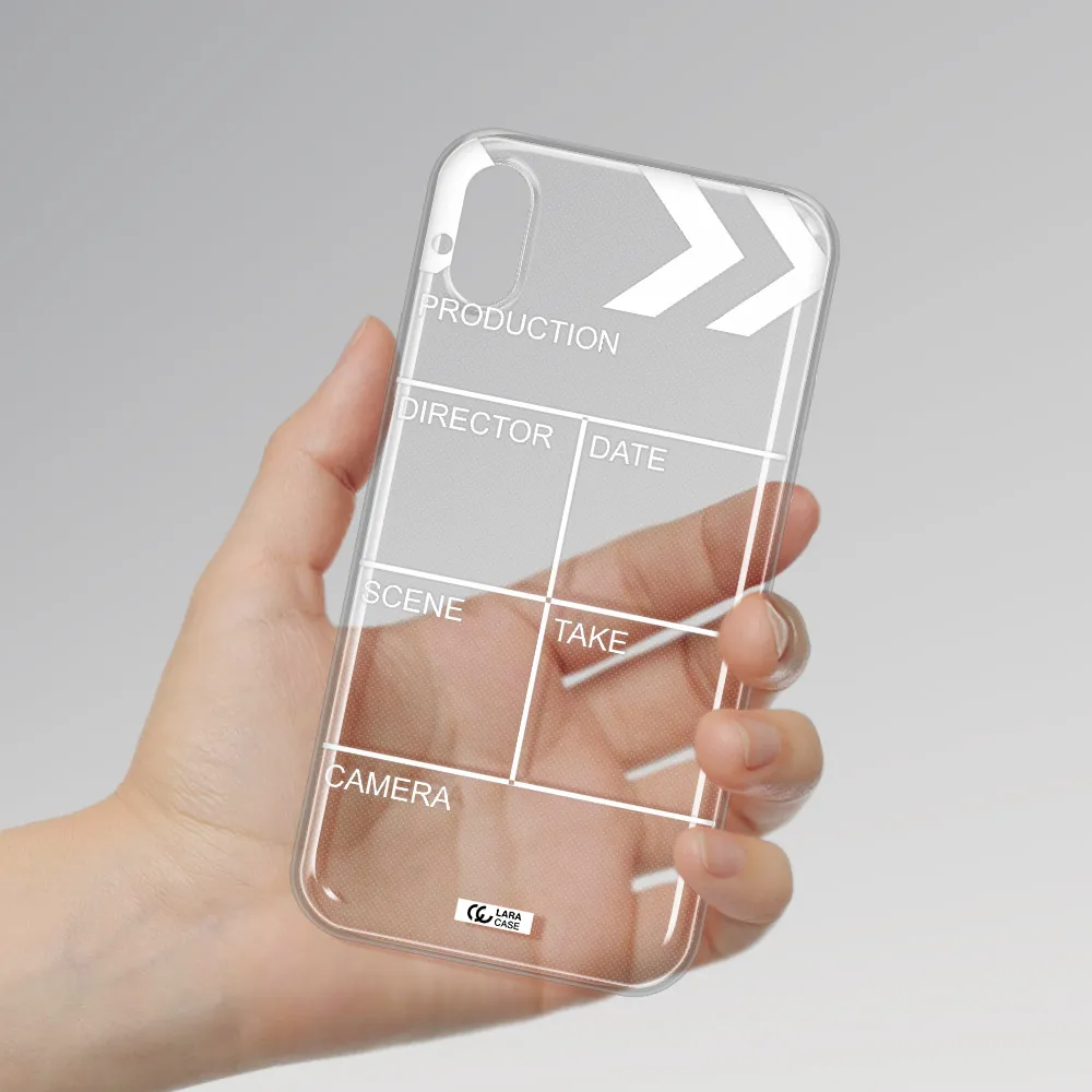 Clapperboard Apple iPhone X Clear TPU Case